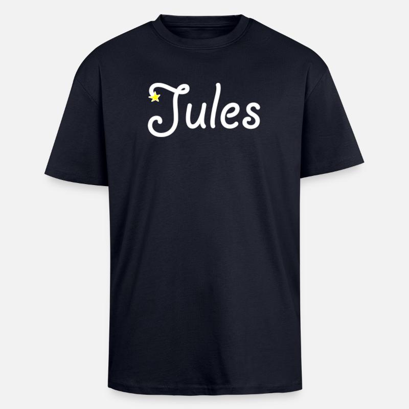 Jules - Oversized Heavyweight Unisex T-Shirt - French Navy
