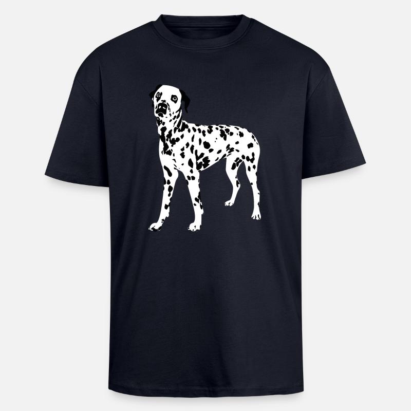 Dalmatiner - T-shirt unisexe oversize épais - bleu marine