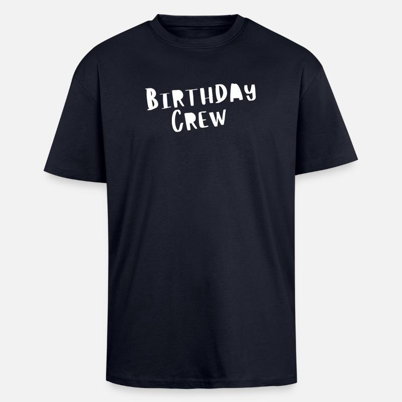Équipe d’anniversaire - T-shirt unisexe oversize épais - bleu marine