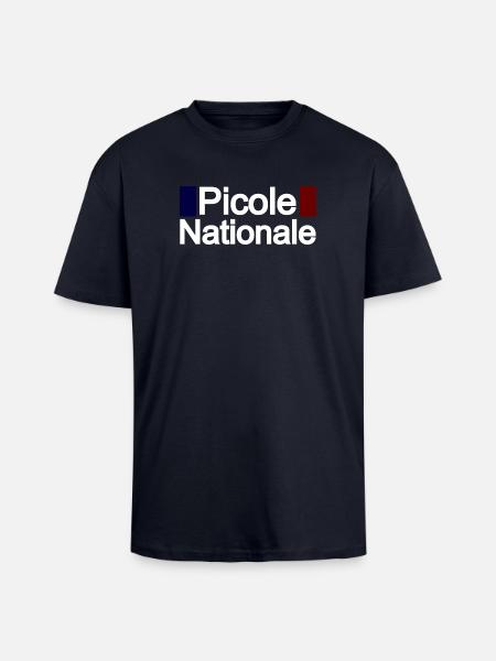 Picole nationale - T-shirt unisexe oversize épais - bleu marine