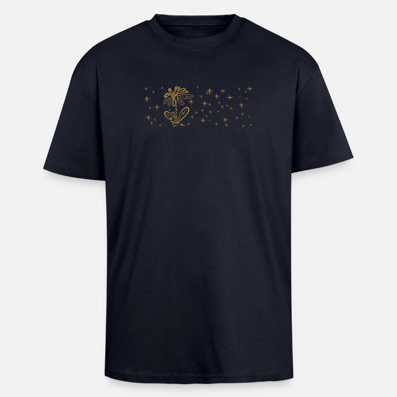 Träume groß - Oversized Heavyweight Unisex T-Shirt - French Navy