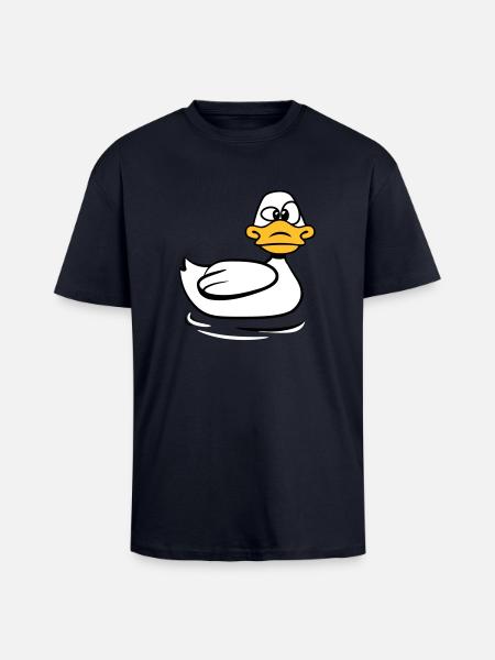 Dumma anka - Unisex oversized t-shirt i kraftig kvalitet - marinblå