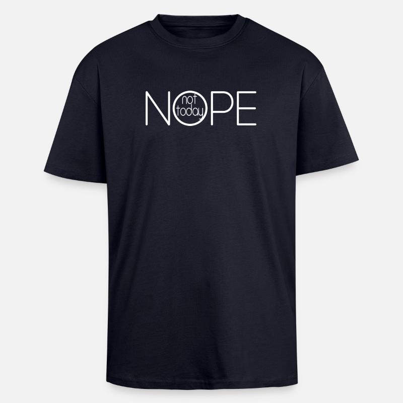 NEIN, NICHT HEUTE V2 - Oversized Heavyweight Unisex T-Shirt - French Navy