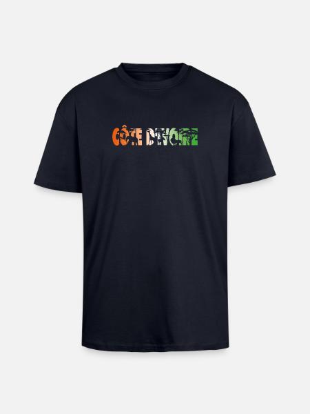 Elfenbeinküste - Oversized Heavyweight Unisex T-Shirt - French Navy