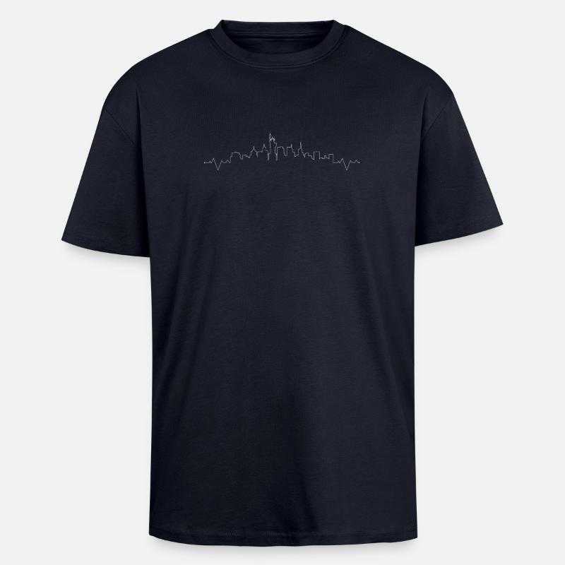 Please upload the design image - Unisex Oversized Heavyweight T-shirt - french navy