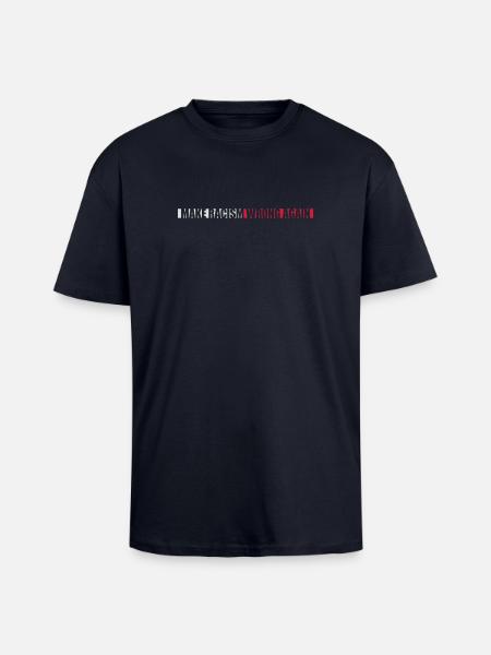 make racism wrong again - Unisex Oversized Heavyweight T-shirt - french navy