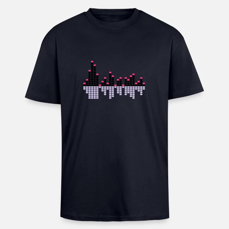 Equalizer1 3c. - Unisex Oversized Heavyweight T-shirt - french navy