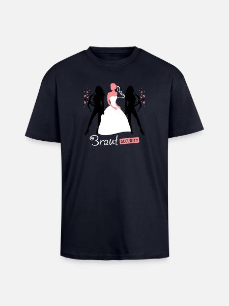 Bride Security 3C - Unisex Oversized Heavyweight T-shirt - french navy