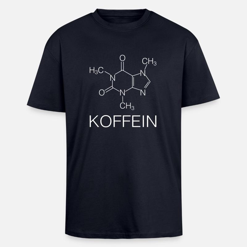Koffein - Oversized Heavyweight Unisex T-Shirt - French Navy