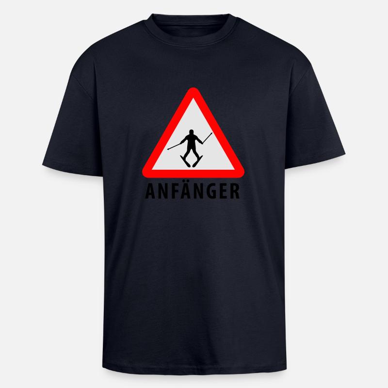 Ski Anfänger - Oversized Heavyweight Unisex T-Shirt - French Navy