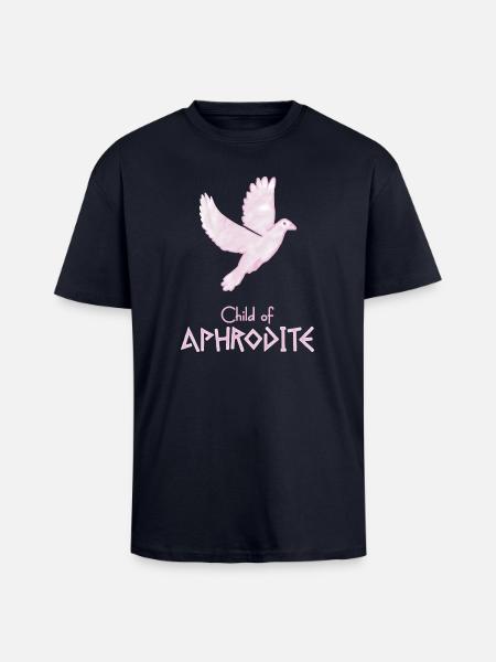 Child of Aphrodite – Percy Jackson inspired design - Unisex Oversized Heavyweight T-shirt - french navy
