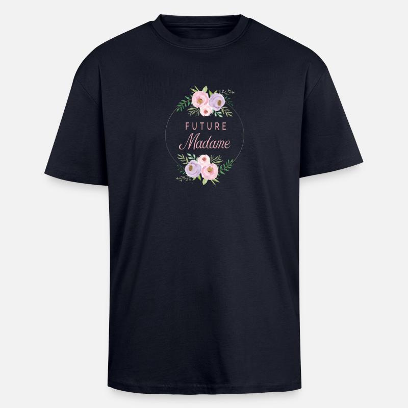 future madame - Oversized Heavyweight Unisex T-Shirt - French Navy