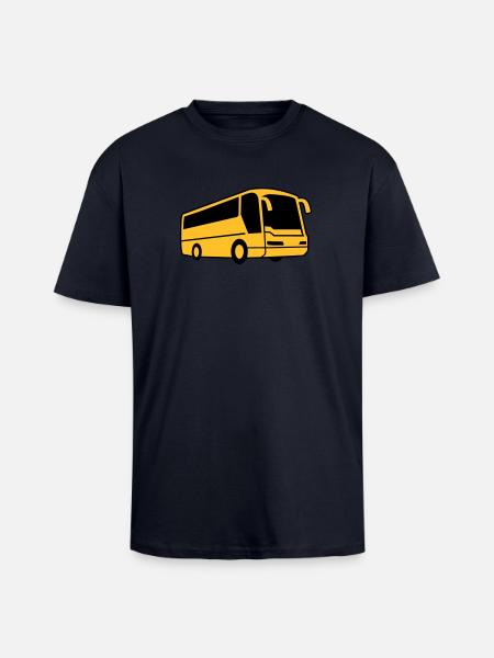 Bus - Unisex Oversized Heavyweight T-shirt - french navy