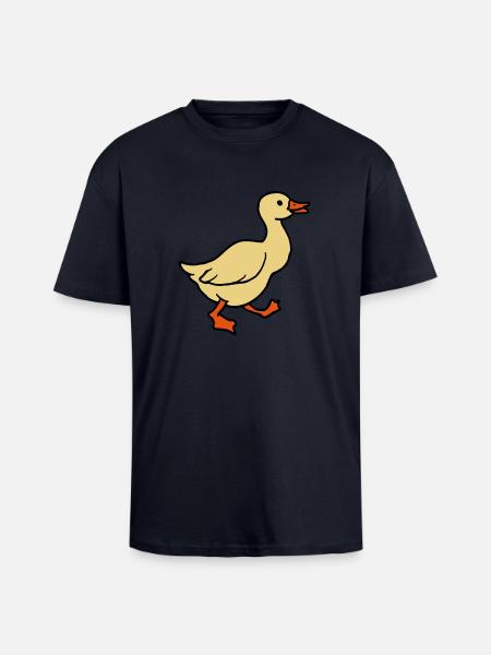 goose - Unisex Oversized Heavyweight T-shirt - french navy
