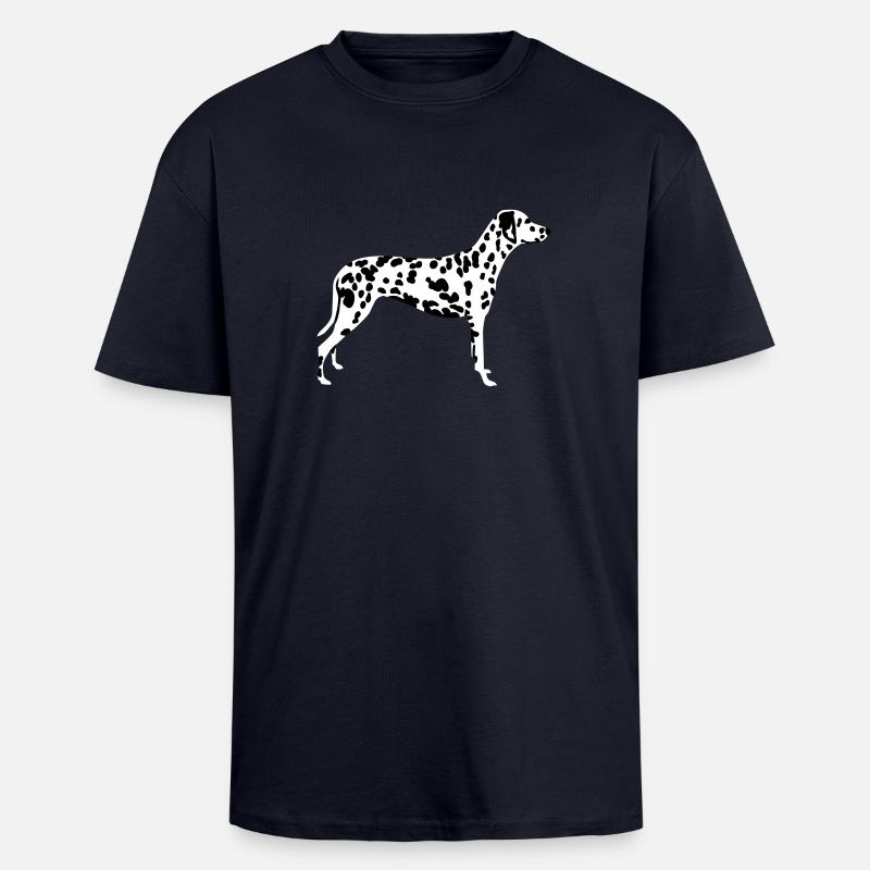 Dalmatian - Unisex Oversized Heavyweight T-shirt - french navy