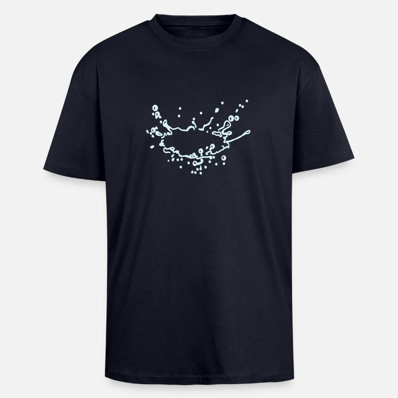 Wasserspritzer - Oversized Heavyweight Unisex T-Shirt - French Navy