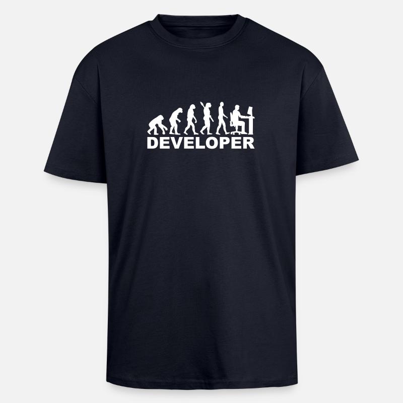 Developer - Unisex Oversized Heavyweight T-shirt - french navy