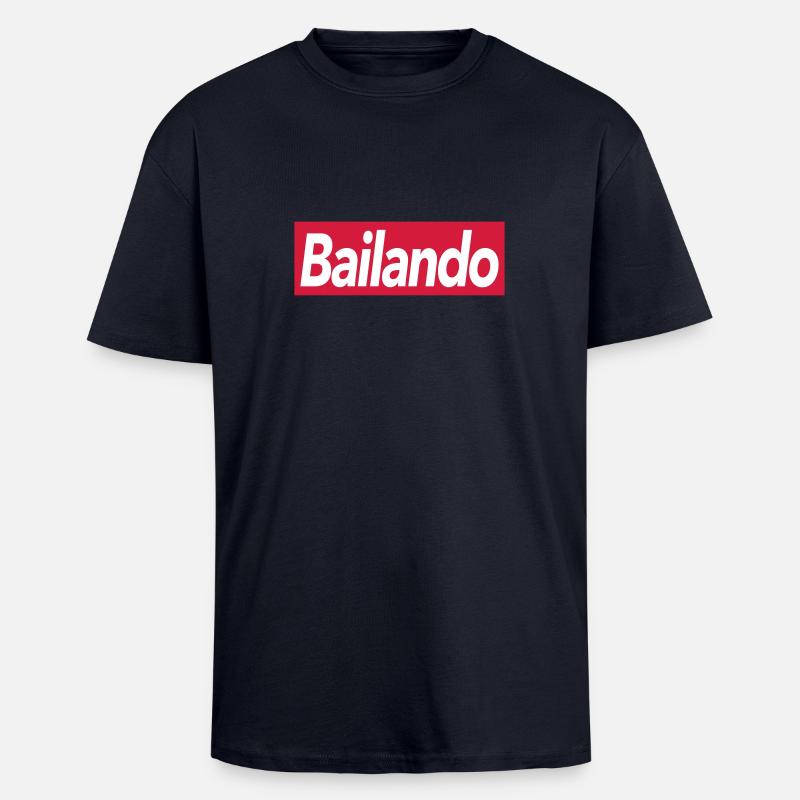Bailando - Dance Shirt - Oversized Heavyweight Unisex T-Shirt - French Navy