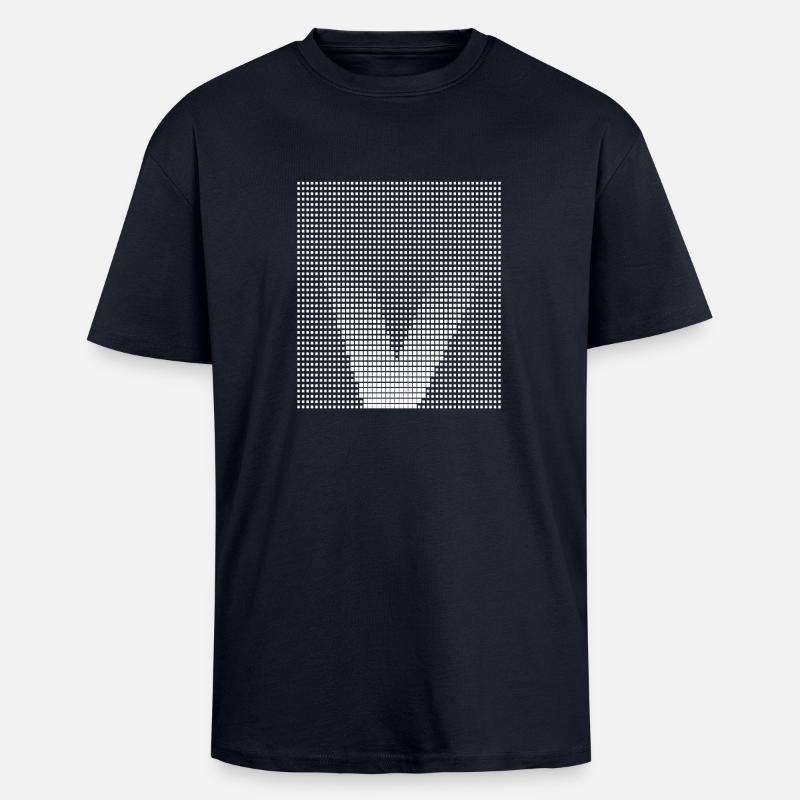 Buchstabe V - Oversized Heavyweight Unisex T-Shirt - French Navy