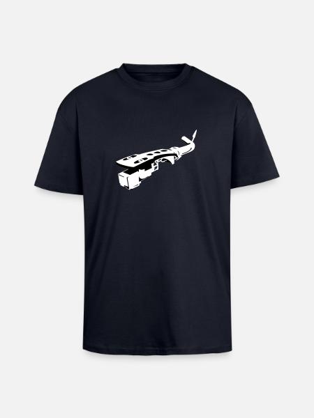 Tonarm - Oversized Heavyweight Unisex T-Shirt - French Navy