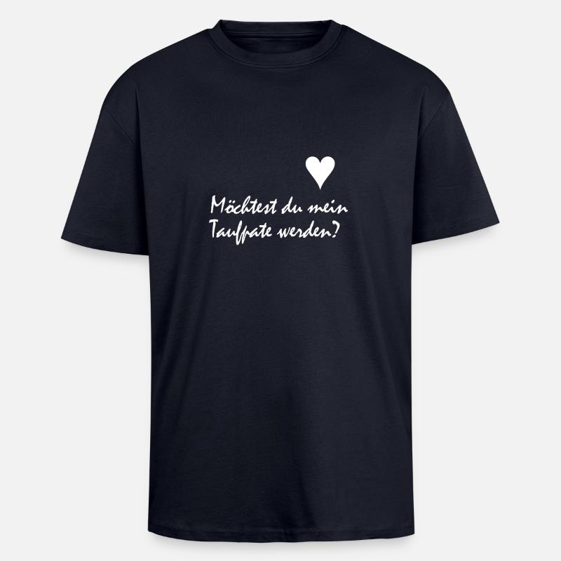 Taufpate - Oversized Heavyweight Unisex T-Shirt - French Navy