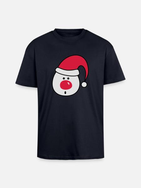 Nikolaus - Oversized Heavyweight Unisex T-Shirt - French Navy