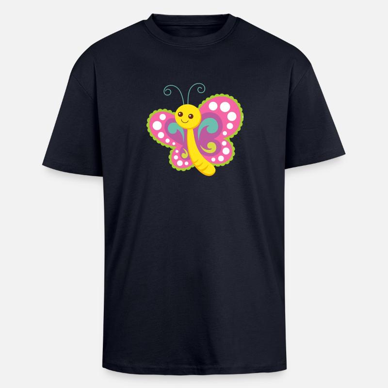 papillon édition limitée - Papillon - T-shirt unisexe oversize épais - bleu marine