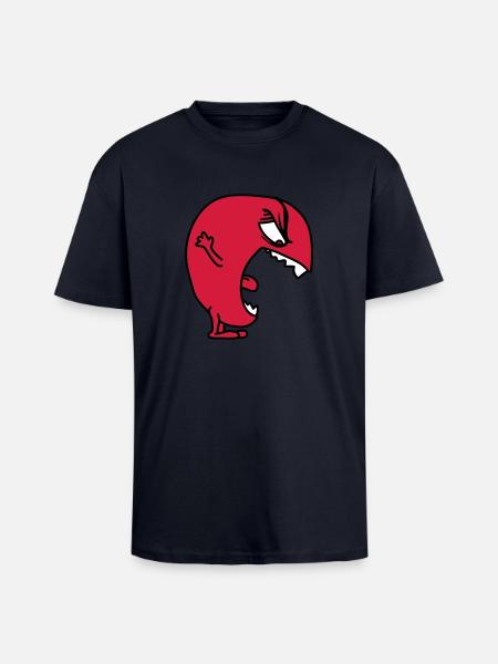 bigmonster - Unisex Oversized Heavyweight T-shirt - french navy