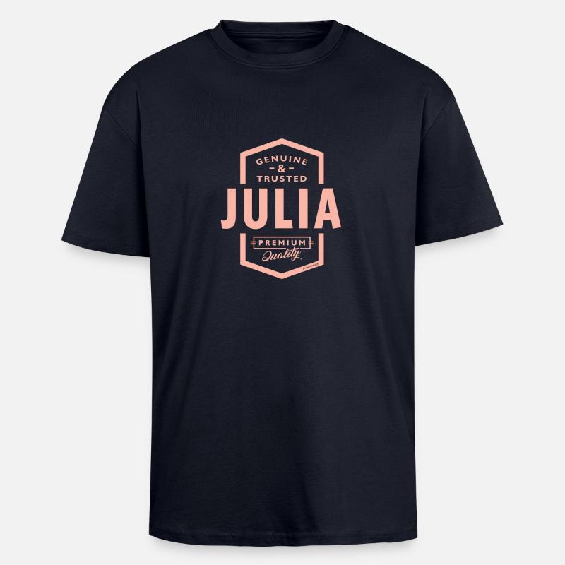 JULIA - Oversized Heavyweight Unisex T-Shirt - French Navy