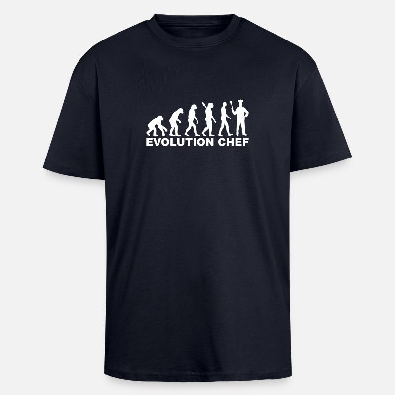 Cuisinier - T-shirt unisexe oversize épais - bleu marine