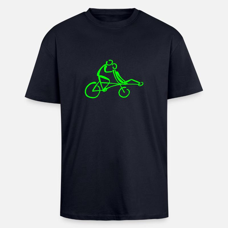 Pinogramm Pino Stufentandem Tandem - Oversized Heavyweight Unisex T-Shirt - French Navy