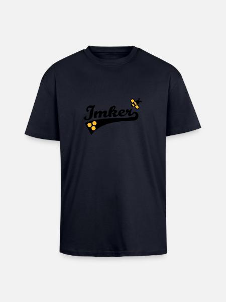 Imker - Oversized Heavyweight Unisex T-Shirt - French Navy