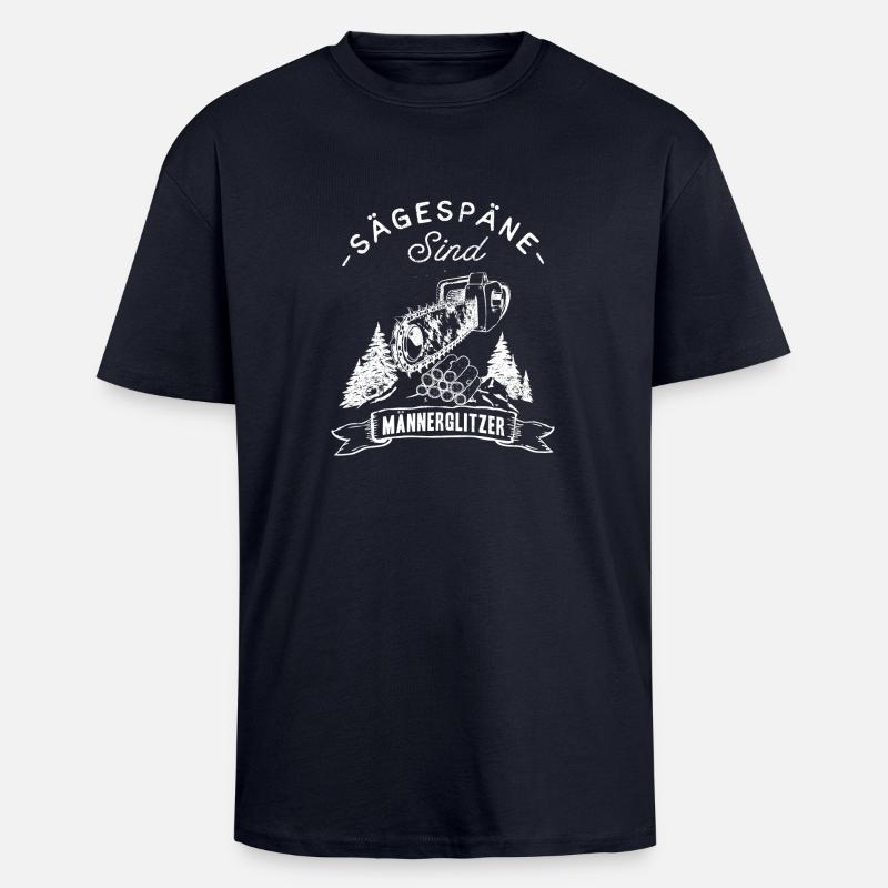 Männerglitzer - Oversized Heavyweight Unisex T-Shirt - French Navy