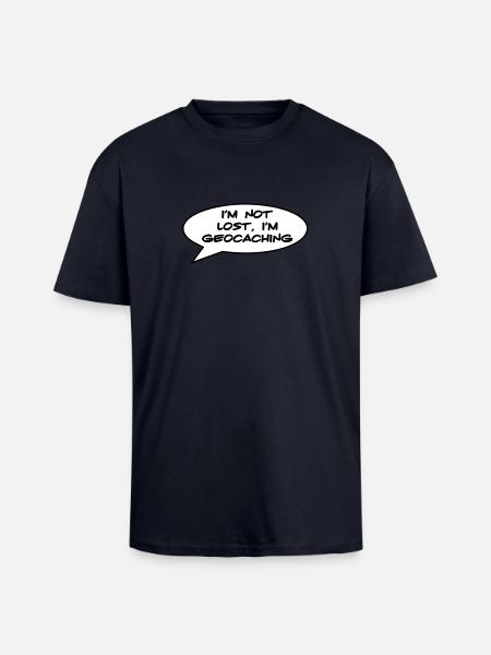 Geocaching - Unisex Oversized Heavyweight T-shirt - french navy