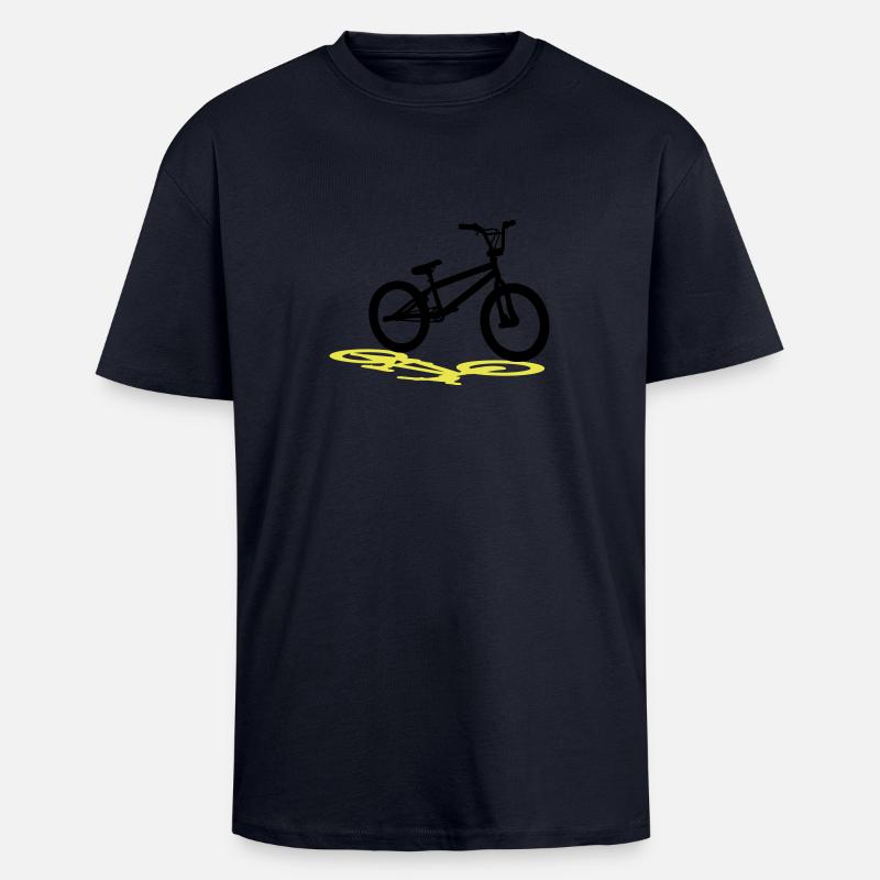 BMX, Bicycle MotoCross - T-shirt unisexe oversize épais - bleu marine