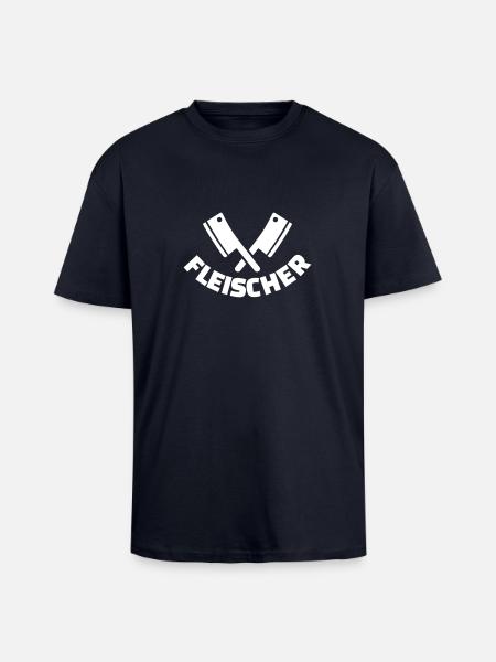Fleischer - Oversized Heavyweight Unisex T-Shirt - French Navy