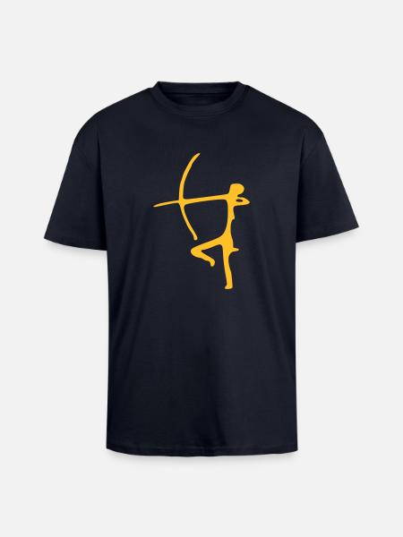 Prehistoric archer - Unisex Oversized Heavyweight T-shirt - french navy