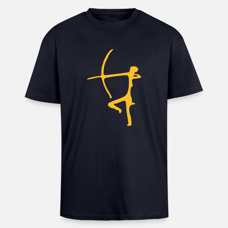 Bogenschütze Maaarghhh! - Oversized Heavyweight Unisex T-Shirt - French Navy