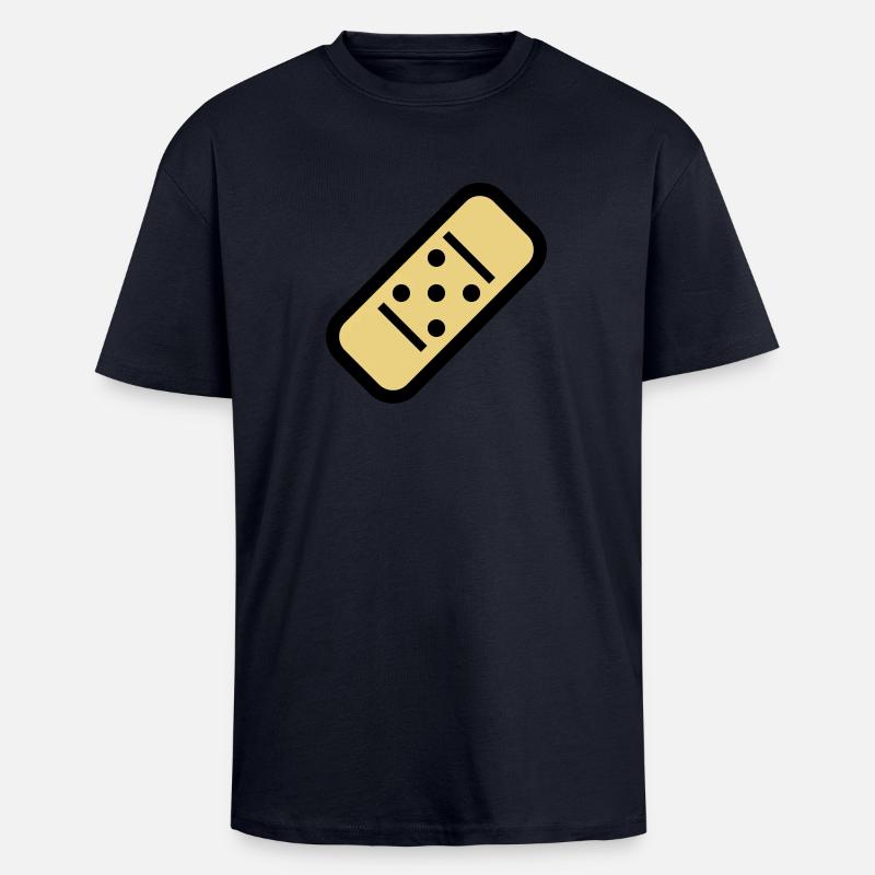 Comic Pflaster - Oversized Heavyweight Unisex T-Shirt - French Navy