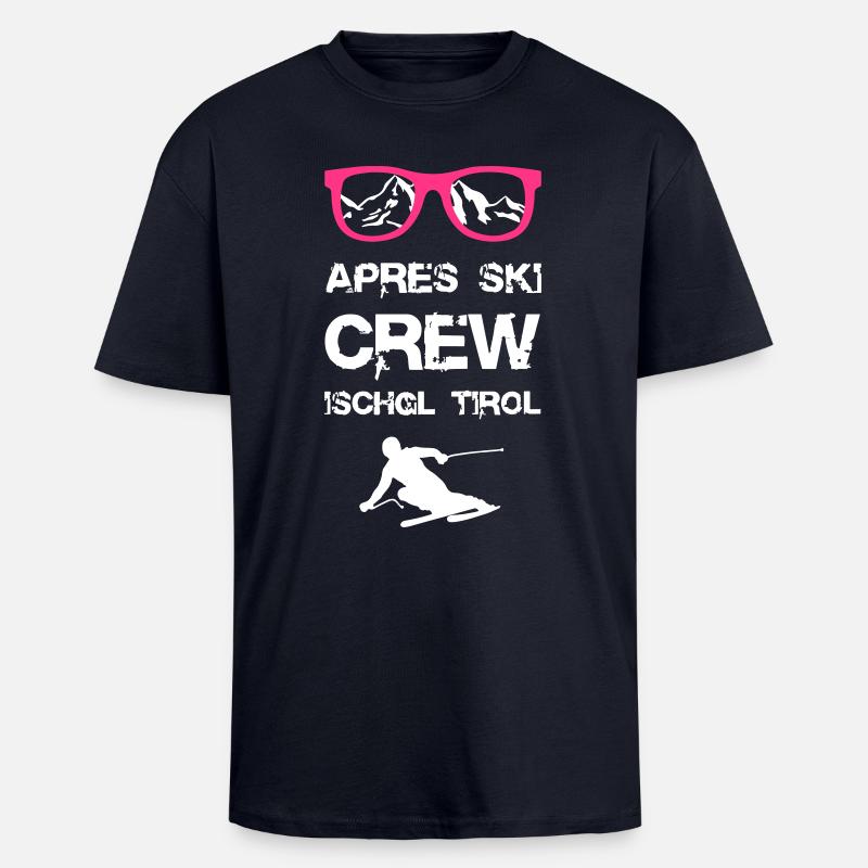 Apres Ski Crew Ischgl - Oversized Heavyweight Unisex T-Shirt - French Navy