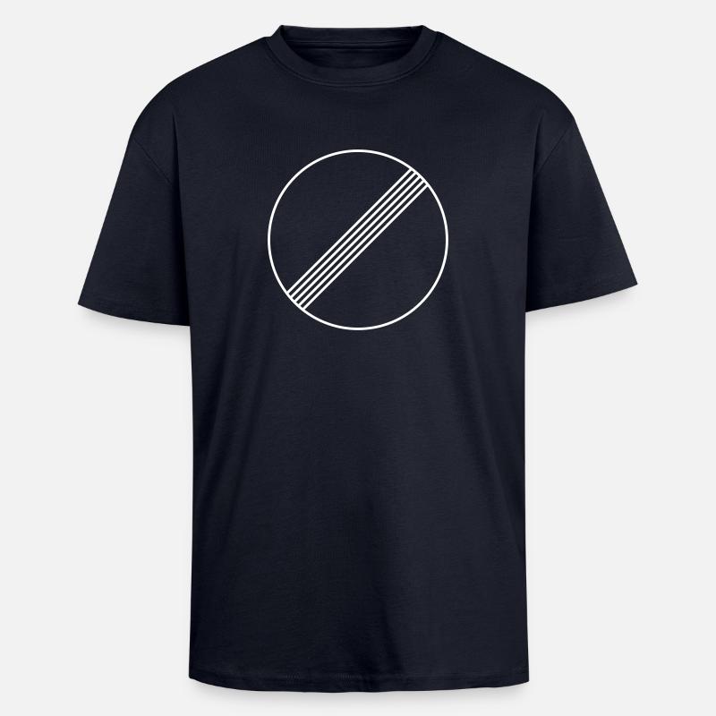 autoroute illimitée illimitée - T-shirt unisexe oversize épais - bleu marine