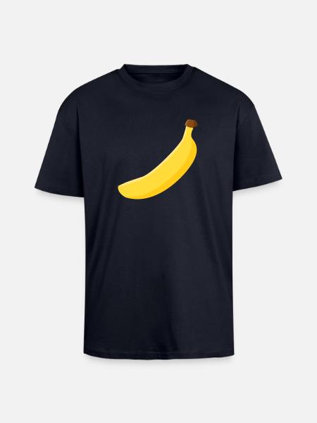 Banane - Oversized Heavyweight Unisex T-Shirt - French Navy