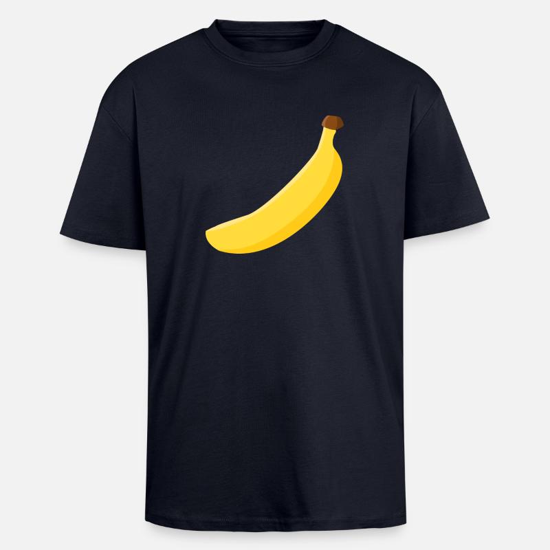 Banane - Oversized Heavyweight Unisex T-Shirt - French Navy