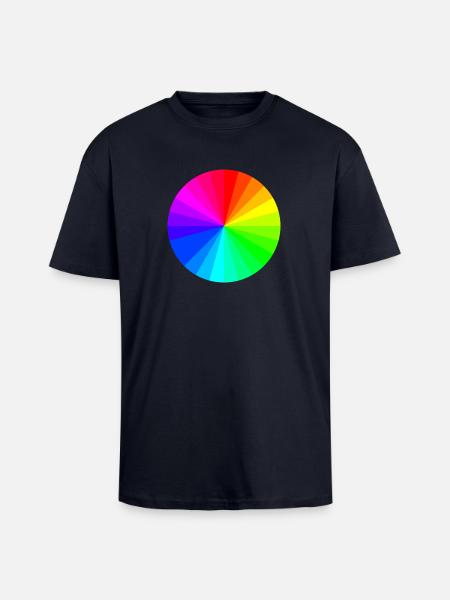 Farbkreis - Oversized Heavyweight Unisex T-Shirt - French Navy