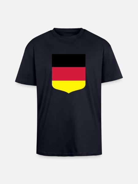 Germany flag - Unisex Oversized Heavyweight T-shirt - french navy
