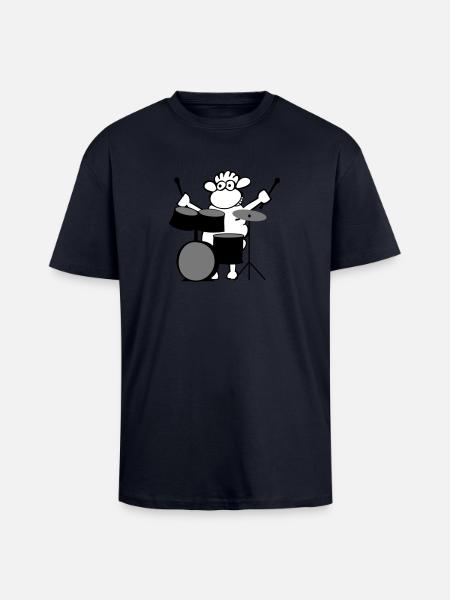 Rock music - T-shirt unisexe oversize épais - bleu marine