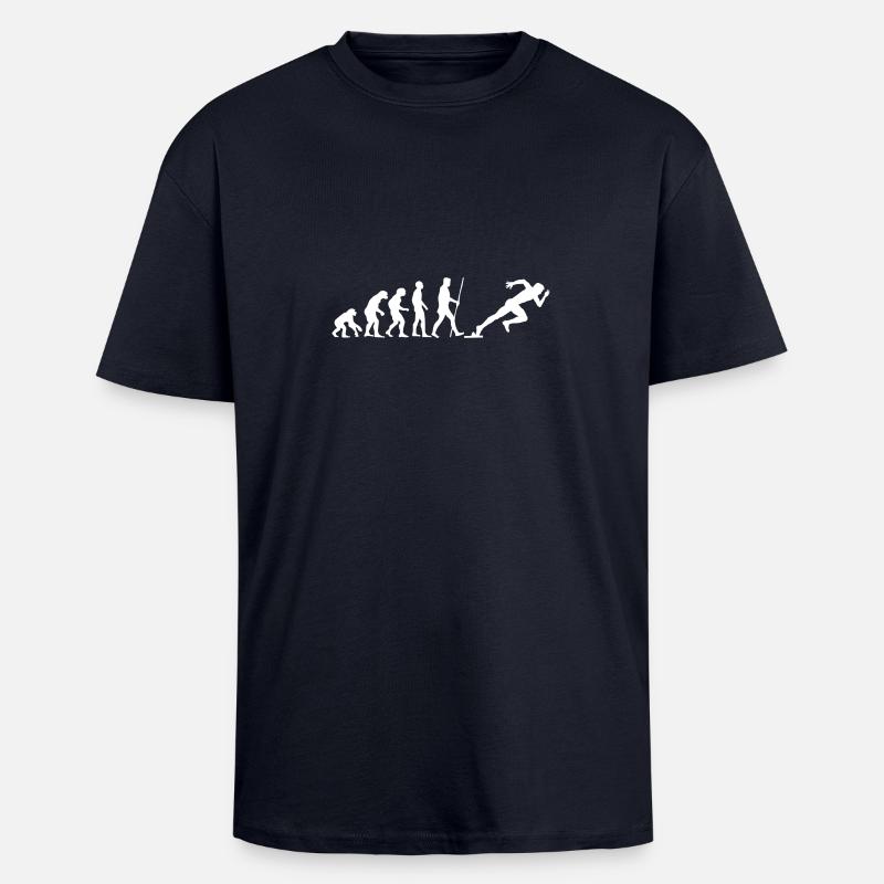 SPRINTER EVOLUTION! - Oversized Heavyweight Unisex T-Shirt - French Navy