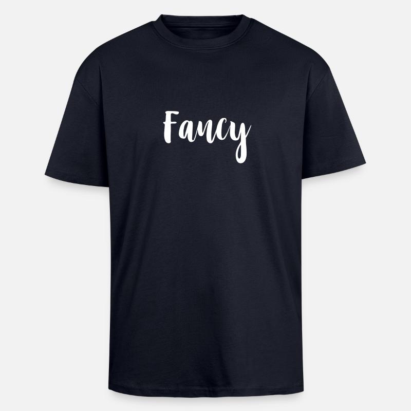 Fancy weiss - Oversized Heavyweight Unisex T-Shirt - French Navy