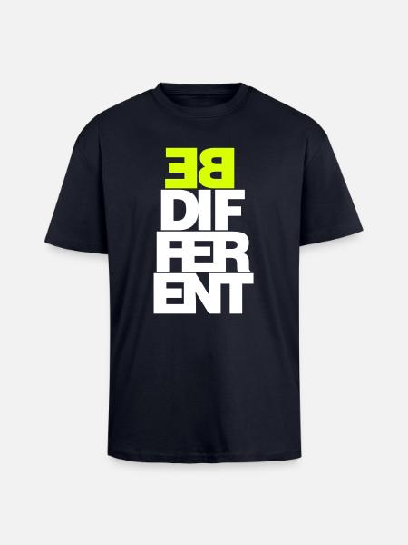 Be different - Unisex Oversized Heavyweight T-shirt - french navy