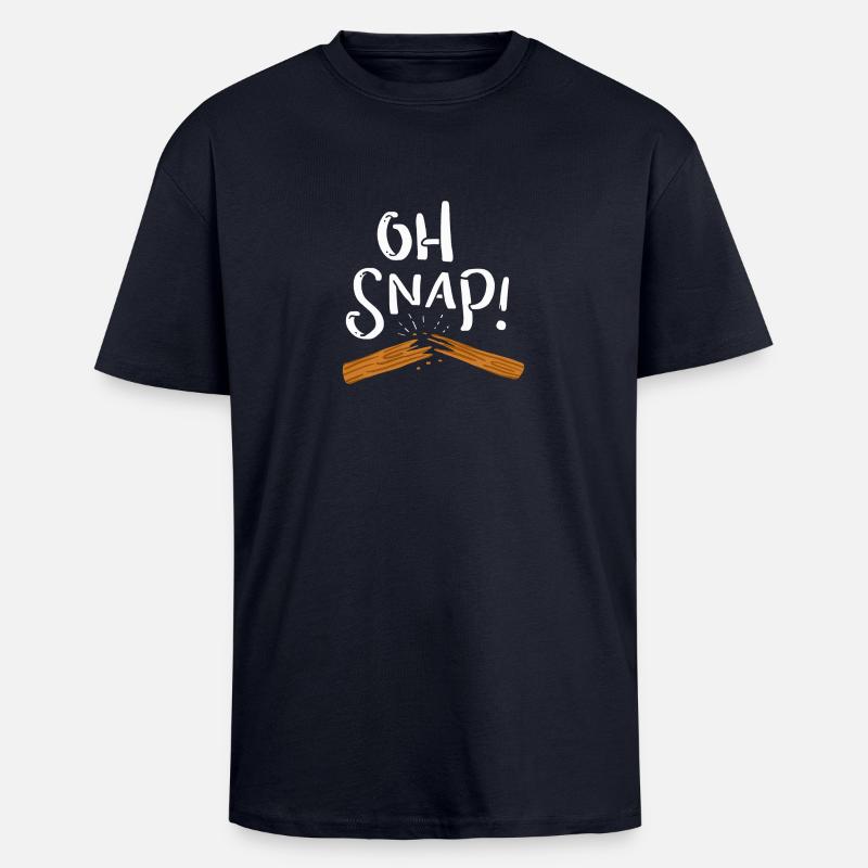 Oh snap! Durchgebrochen - Oversized Heavyweight Unisex T-Shirt - French Navy